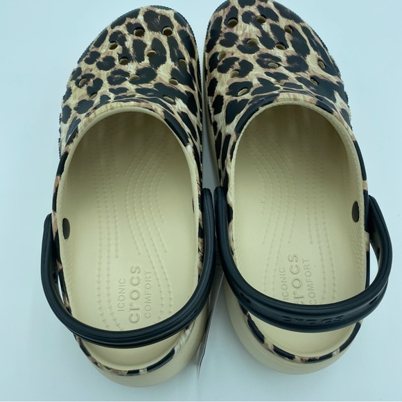 CROCS Shoes - COPY - Crocs Classic Platform Graphic Clog LEOPARD!